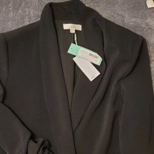 Ovi Blazer Black Ruched Sleeves XL Stitchfix